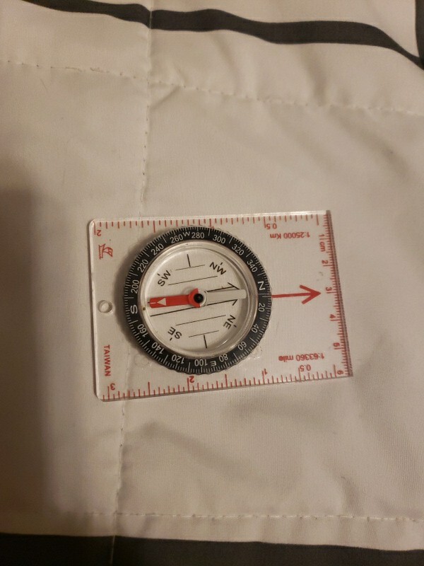 COMPASS MAP READING NAVIGATION RULER ELEVATION MEASURE