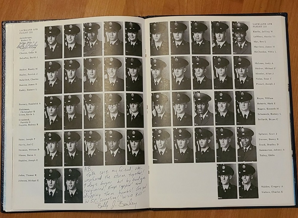 Lackland Air Force Base Basic Training 1984 Fight 272/221 Squadron 3743 Yearbook