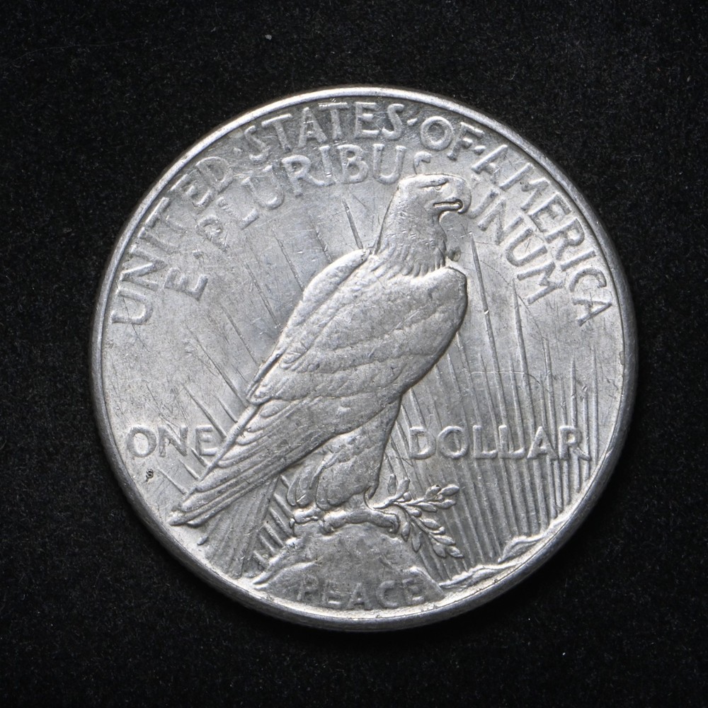 1926-S Peace Silver Dollar AU+ (cn16820)