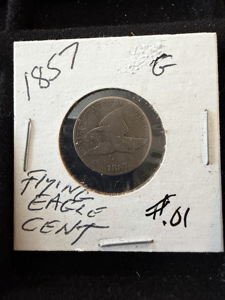 1857 1C Flying Eagle Cent Coin
