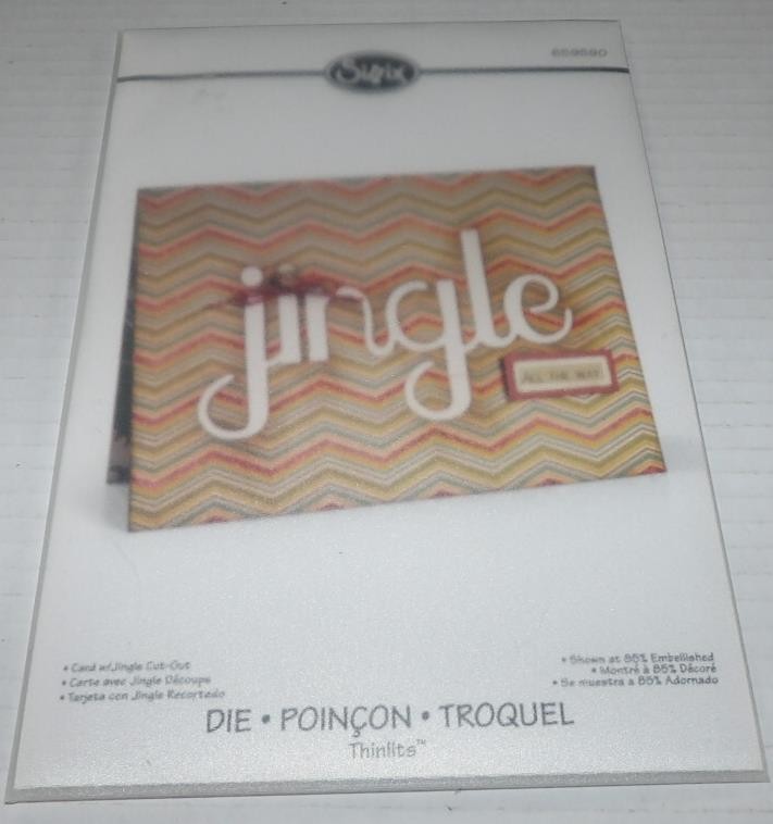 Sizzix Thinlits Die 1pc Card w/ Jingle Cut-Out 659590