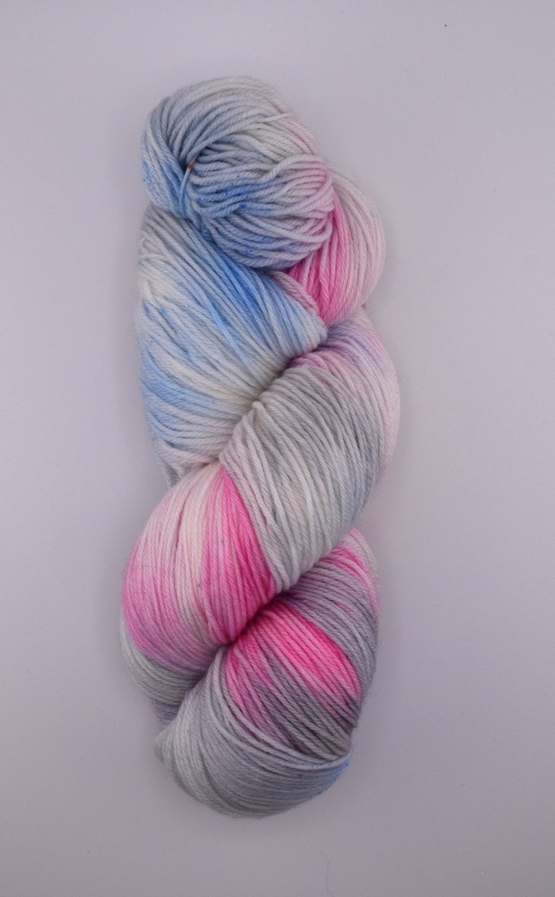 Yarn, hand dyed variegated sock yarn - Candy Crush