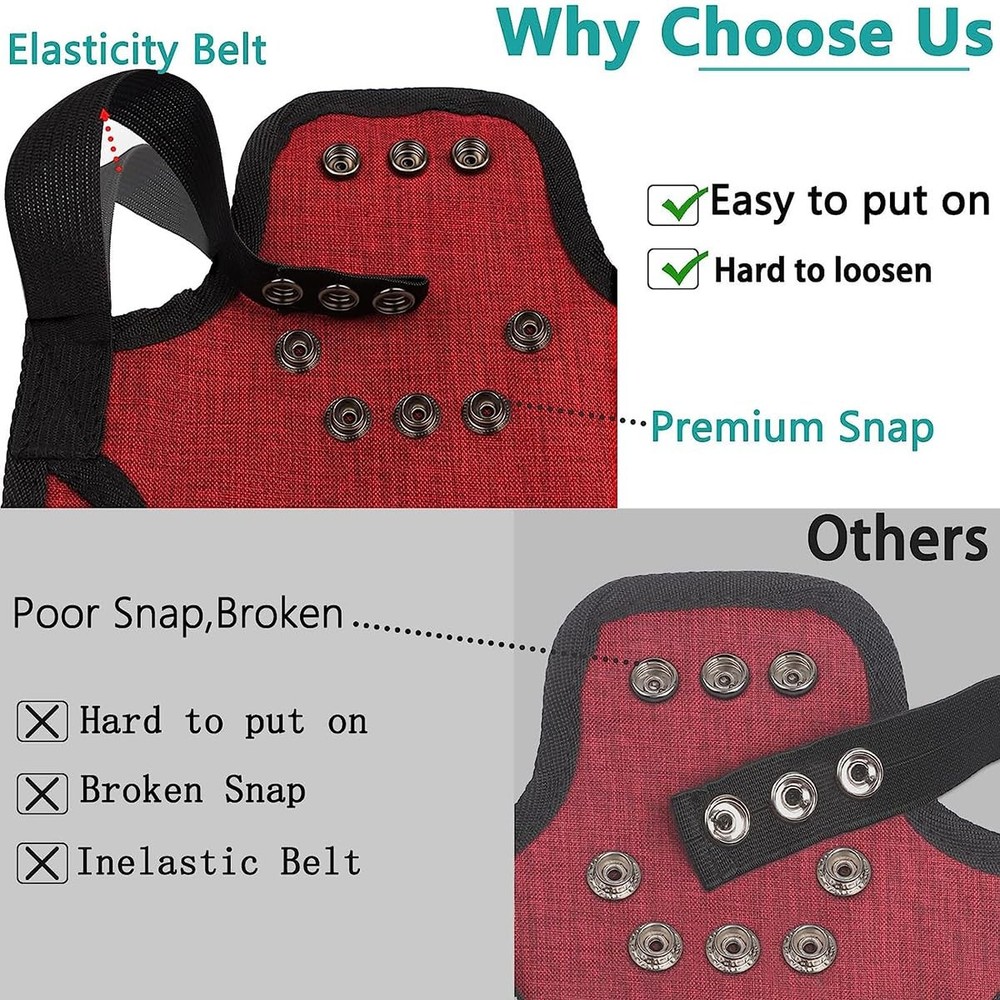 2 Pieces Premium Chicken Saddle with Adjustable Strap,Poultry Saver,Feather Prot