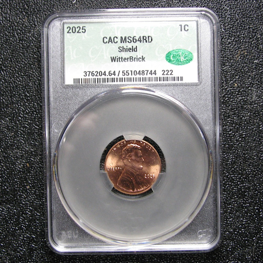 2025 WitterBrick Lincoln Cent MS-64 Red ---- #741C