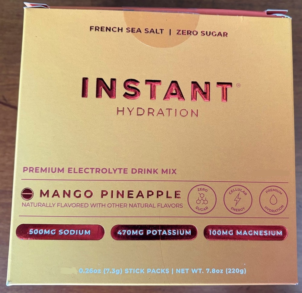 Instant Hydration ~ Max Holloway, 12 Pack~ Mango Pineapple Hydration Electrolyte