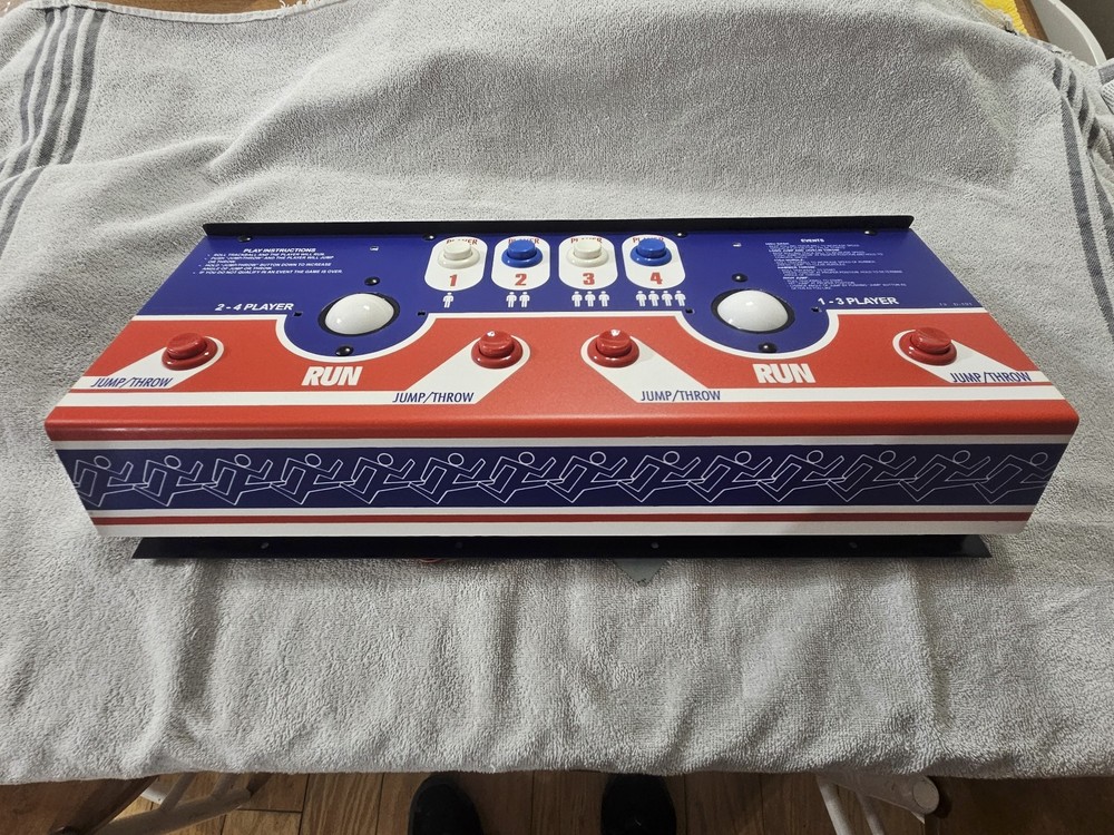 TRACK & FIELD (TRACKBALL) Control panel - with FREE CAB!