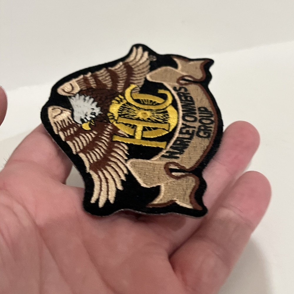 HOG HARLEY DAVIDSON Motorycycle Owners Group Embroidered Eagle Jacket 5" Patch