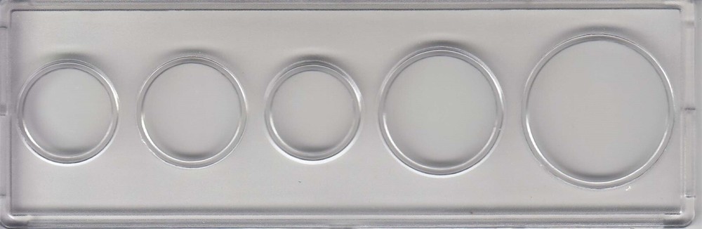 US Mint / Proof Set 2x6 Coin Snap Tite Cent Penny - Half Dollar Box 25 Snaplocks