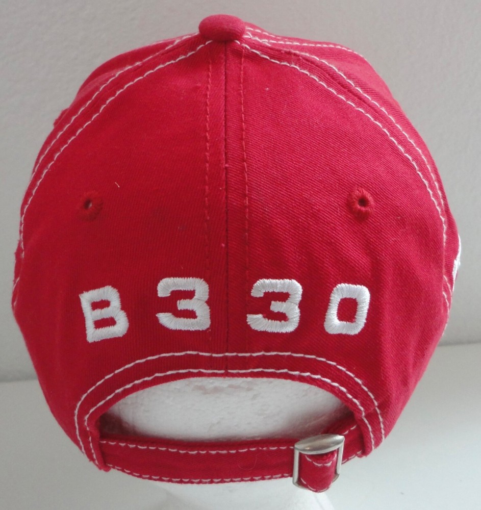BRIDGESTONE GOLF Red Strapback Hat EUC