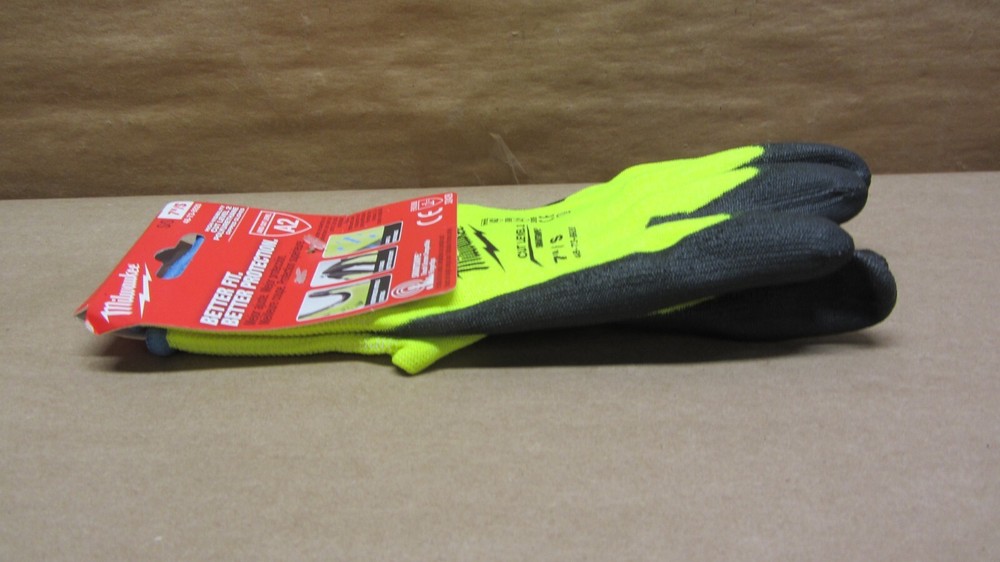 Milwaukee 48-73-8920 Small Level 2 Polyurethane Dipped Work Gloves 6-PACK