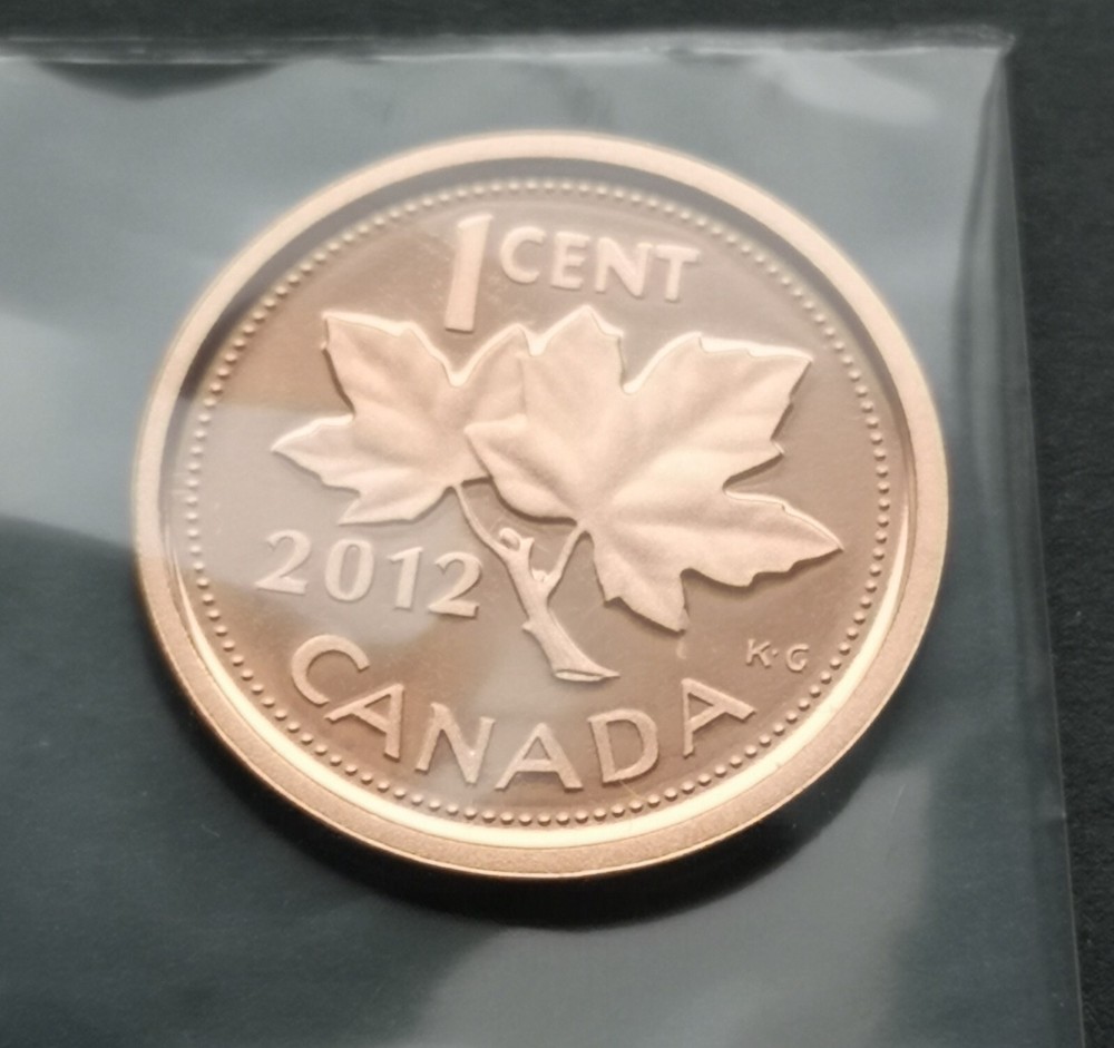 ***  CANADA  ONE  CENT  2012  ***  PROOF   ULTRA   HEAVY   CAMEO  ***