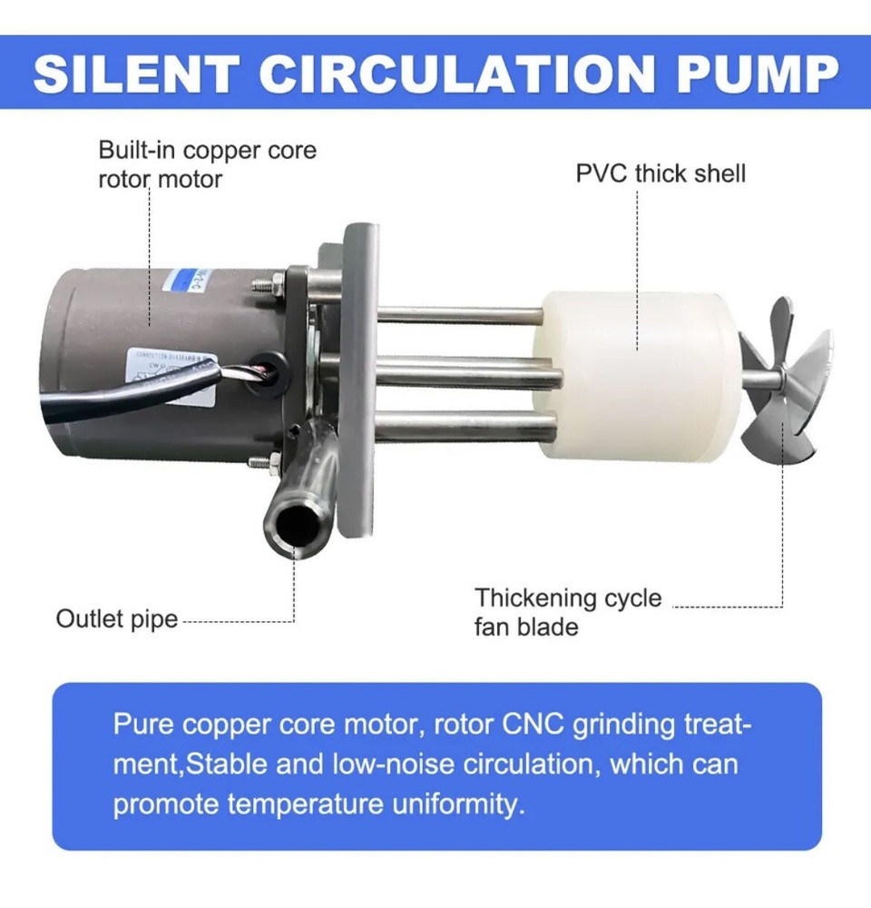 LOW TEMPERATURE COOLING LIQUID CIRCULATOR PUMP CHILLER WATER BATH NIOB