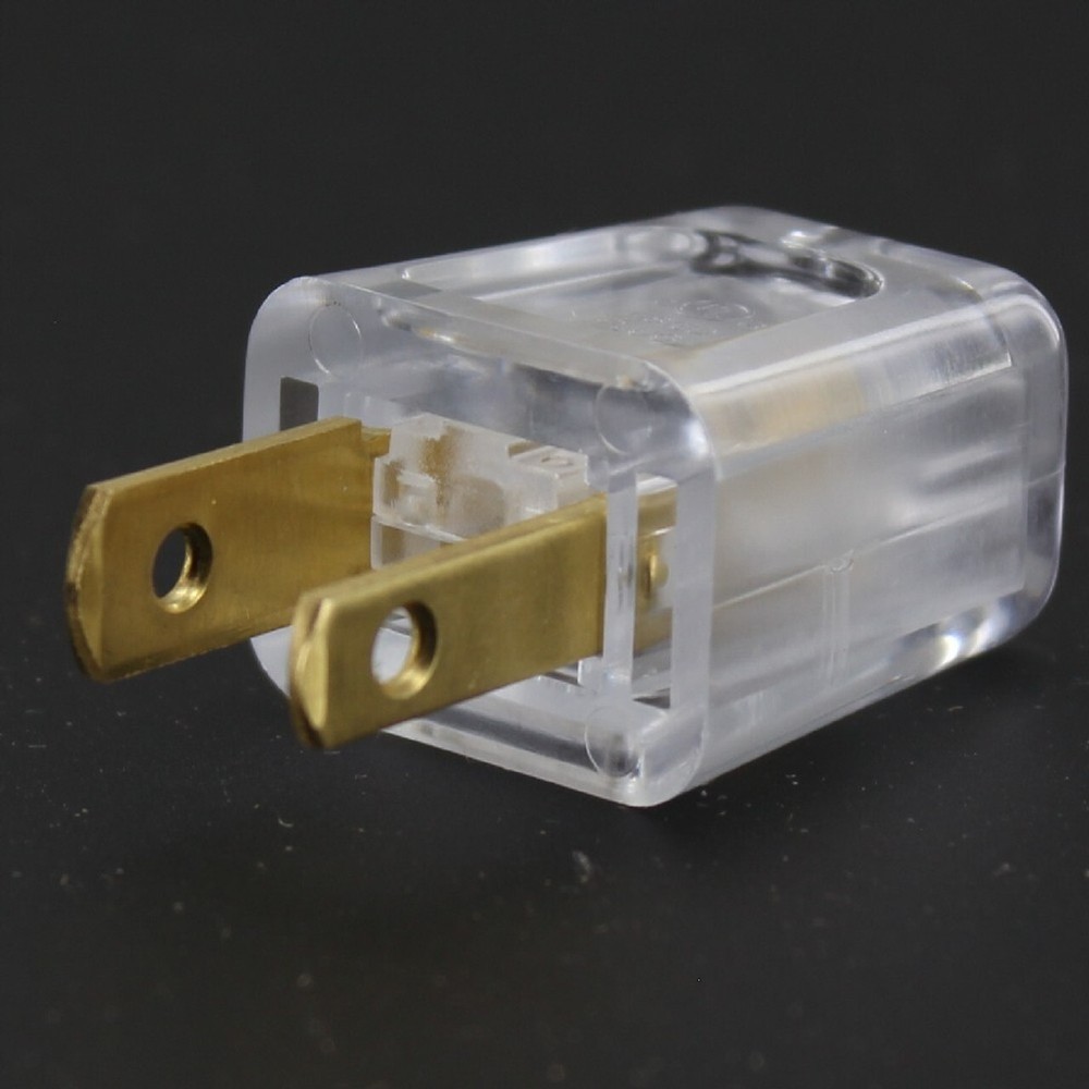CLEAR Quick-connect Plug Polarized for SPT-1 wire LAMP PART
