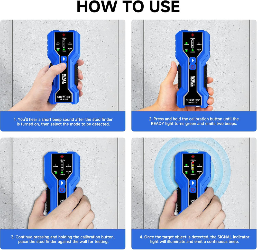 Stud Finder – Electronic Stud Detector with Smart Sensor, 3-In-1 Wall Scanner fo