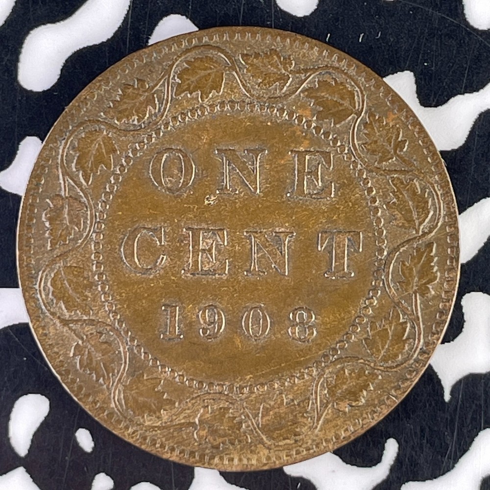 1908 Canada Large Cent Lot#F2087 Nice!