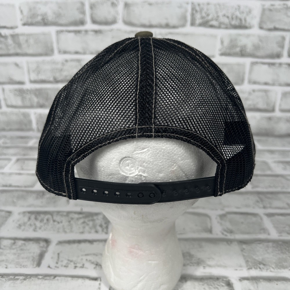 DRAKE MESH BACK BALL CAP SNAP BACK TRUCKER HAT Olive Green