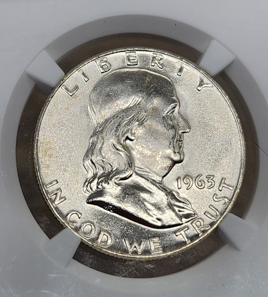 WPCoins ~ 1963-D Franklin Half Dollar NGC MS-64