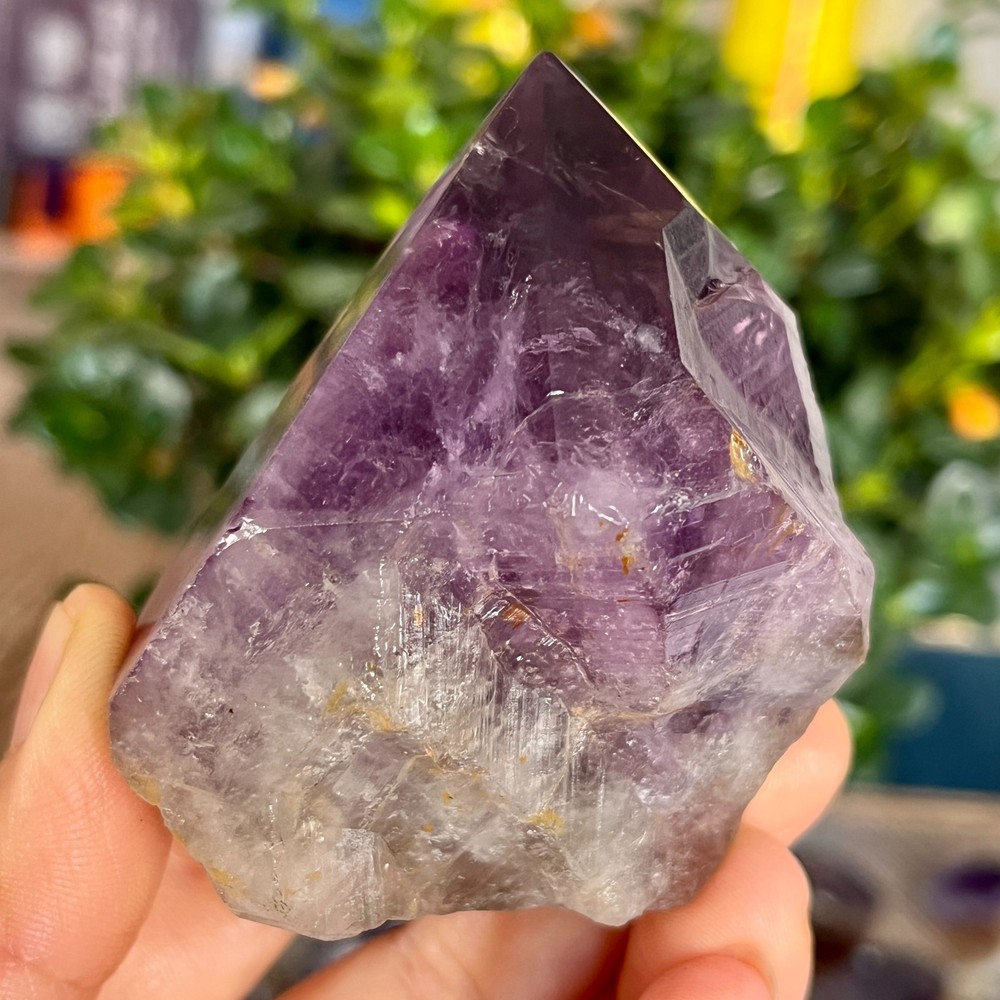 210g Natural Amethyst geode quartz clustercrystal specimen Healing