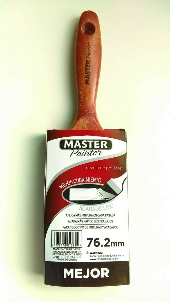 Master Painter Better Coverage Smooth Finish 3" Flat Polyester Paint Brush