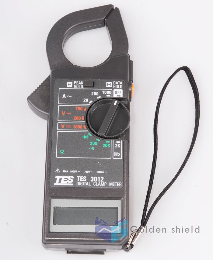 TES-3012 Prof. Clamp Meter AC/DC Sign Display✦Kd
