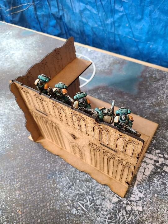 Wood Ruins Terrain Scenery Compatible With ITC