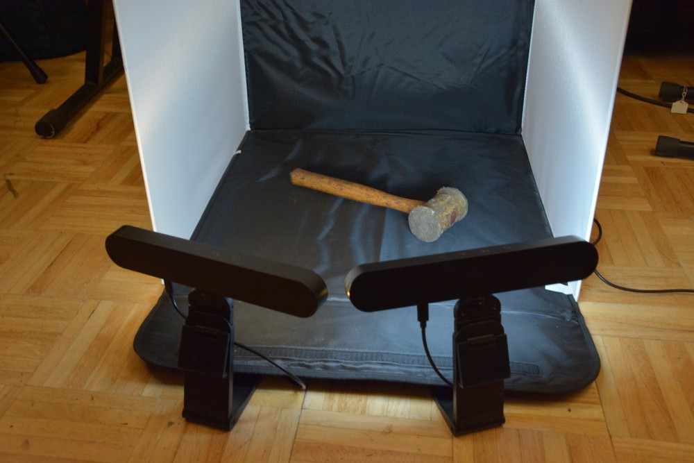 Sunpak ebox portable Folding studio 20"x20" lightbox w/variable digital lighting