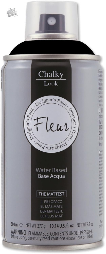 FLEUR Chalk Paint Spray, Extra Matte, Odorless Water, Multisuper