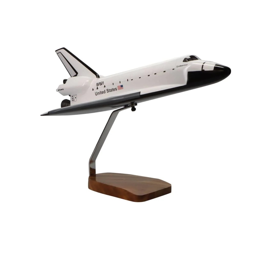 NEW Space Shuttle Endeavour Orbiter OV-105 Large Mahogany Model