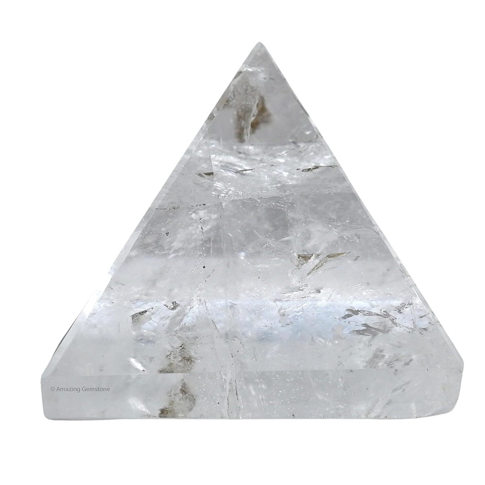 Clear Quartz Pyramid Crystal Healing Stones - 2" Great