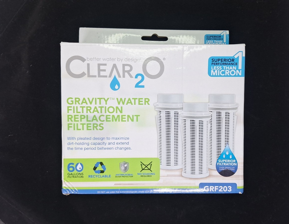Clear2O Water Filters Gravity Advanced Water Replacement Filter GRF203 Open Box