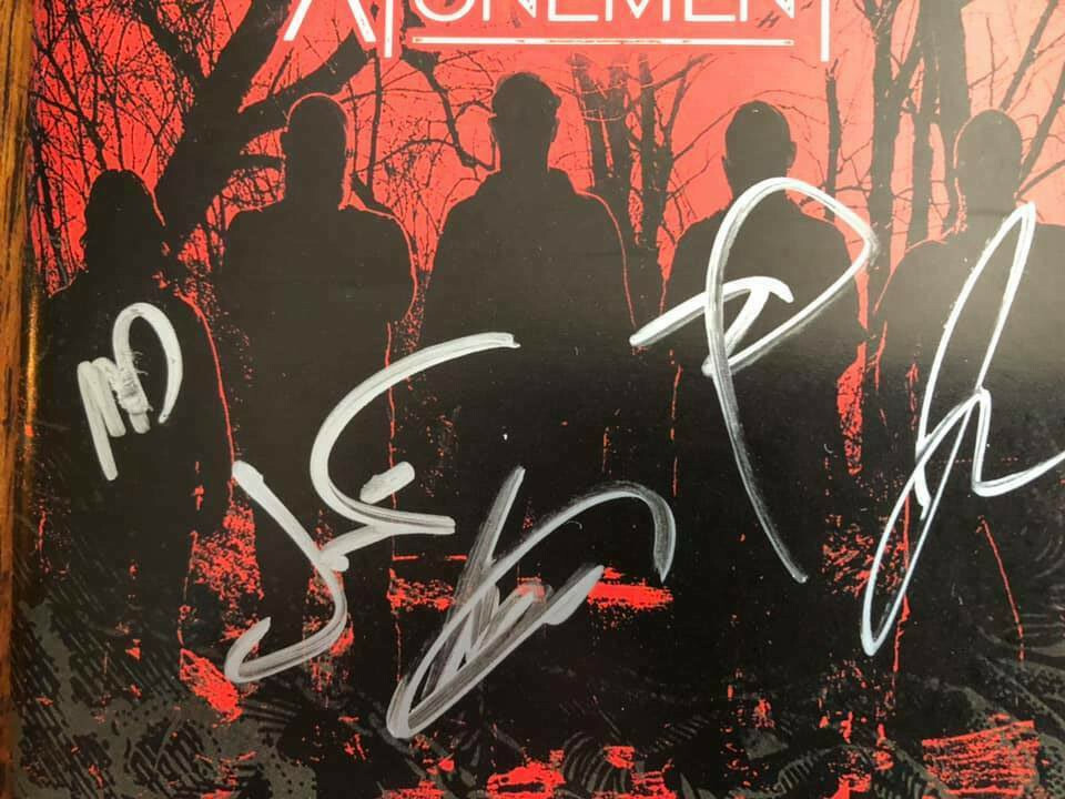 Killswitch Engage Atonement cd Rise with signed cd booklet autographed band
