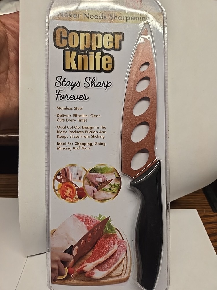 Stays Sharp Forever Copper Knife Stainless Steel Kitchen Knife