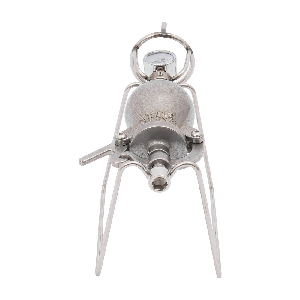 Silver Mini Hand Popcorn Maker Stainless Steel Popcorn Machine Old-Fashioned
