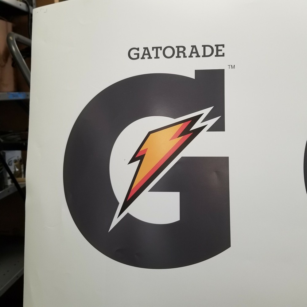 Gatorade Black G Orange Lightning Bolt Preproduction Art Work