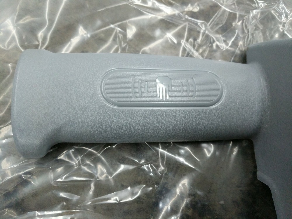 Plastic grey upper handle cover 9100002000. Fits Nilfisk Advance SC250