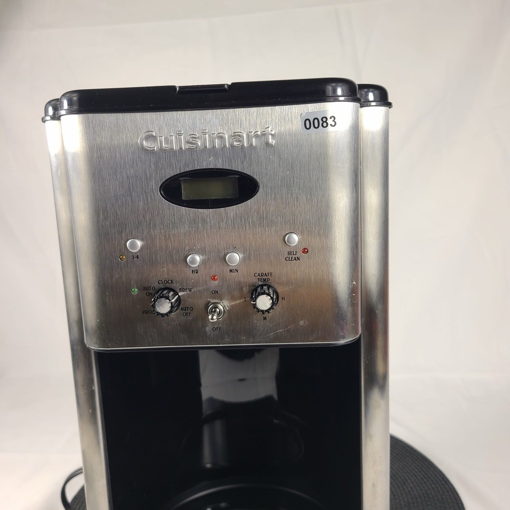 Cuisinart DCC-1200 Brew Central 12 Cup Programmable Coffee Maker Tested Works