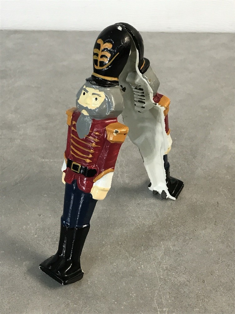 Vintage Cast Iron Nut Cracker Nutcracker Christmas Soldier