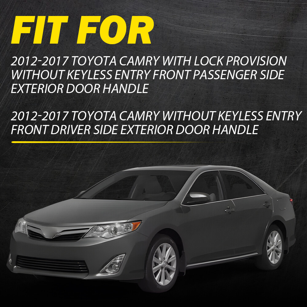 Outside Door Handle Front Left Driver Side For 2012-2017 Toyota Camry Gray