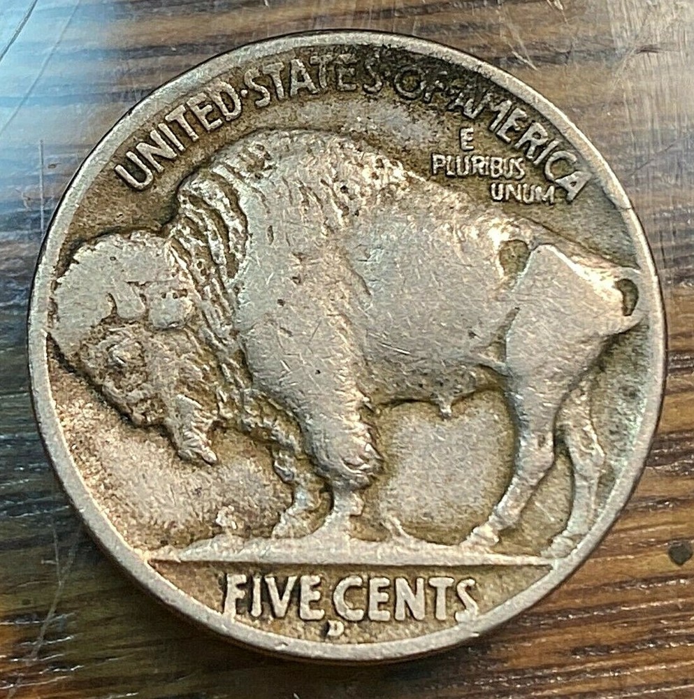 1917-D Buffalo Nickel Nice Original VF CHN