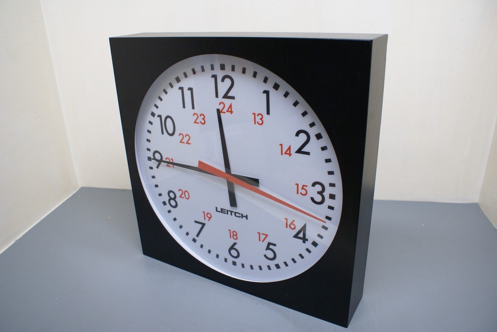 LEITCH ADC-5116 SLAVE 16" Analog Studio Timecode Wall Clock 2D