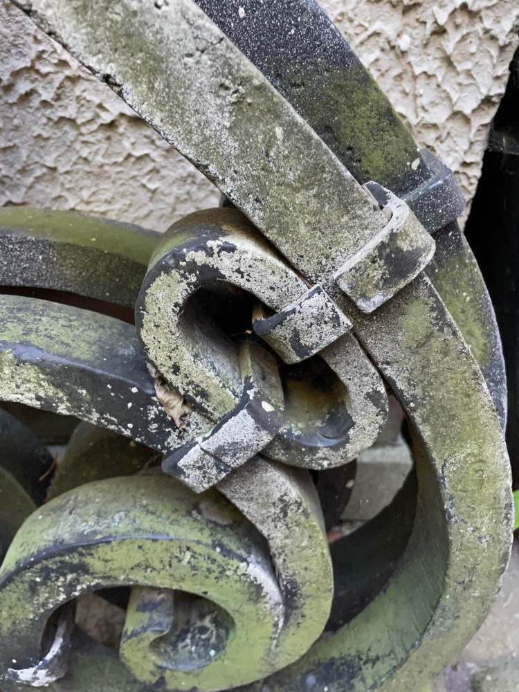 Wrought Iron Corbels Pair Oversize