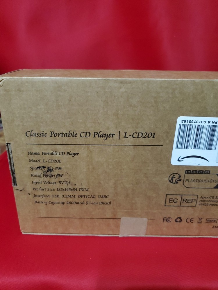 Leapwell Classic Portable CD Player L-CD201