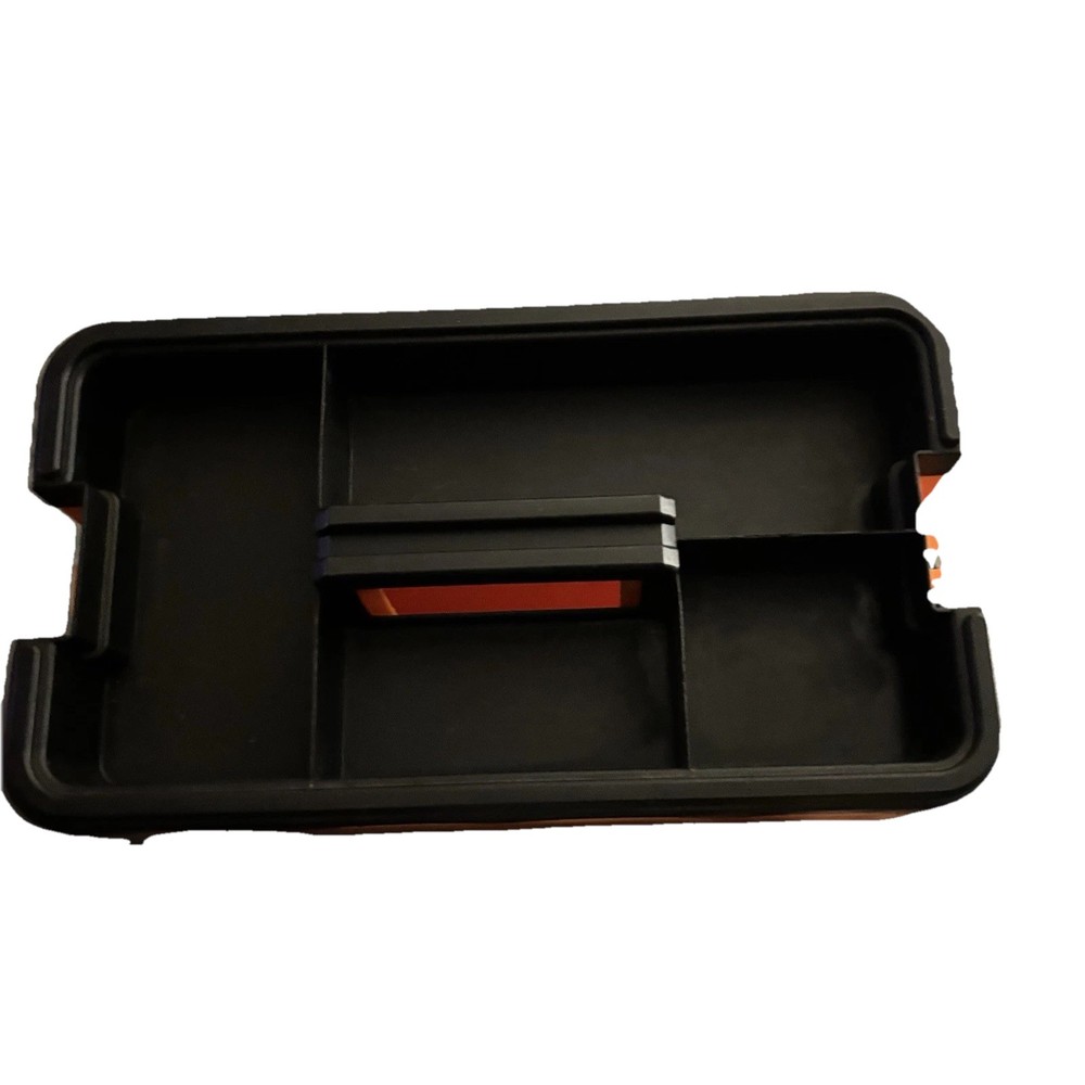 Snap On Tool 2 Tray Drawer Poly Toolbox KRW200G Orange & Black With Strap