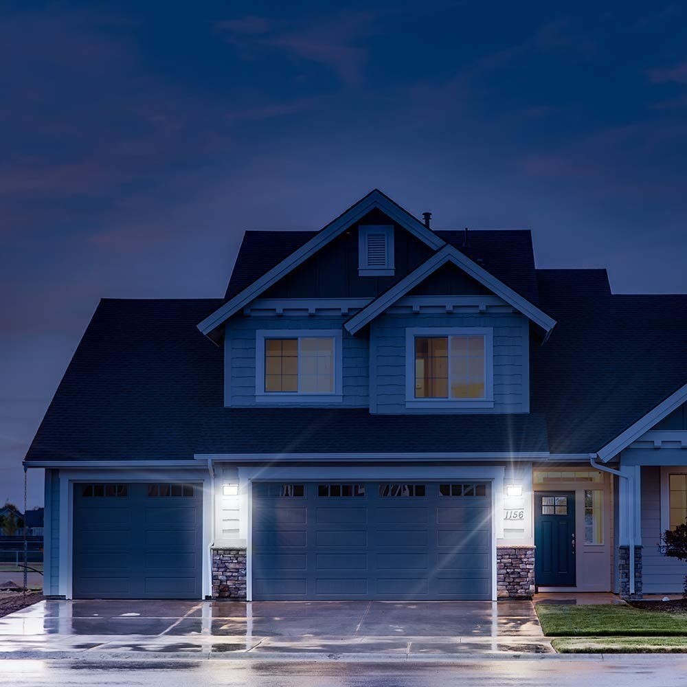 LED Wall Pack Lights 80W 1100LM,5000K Daylight Wall Pack with Dusk to Dawn 5000K