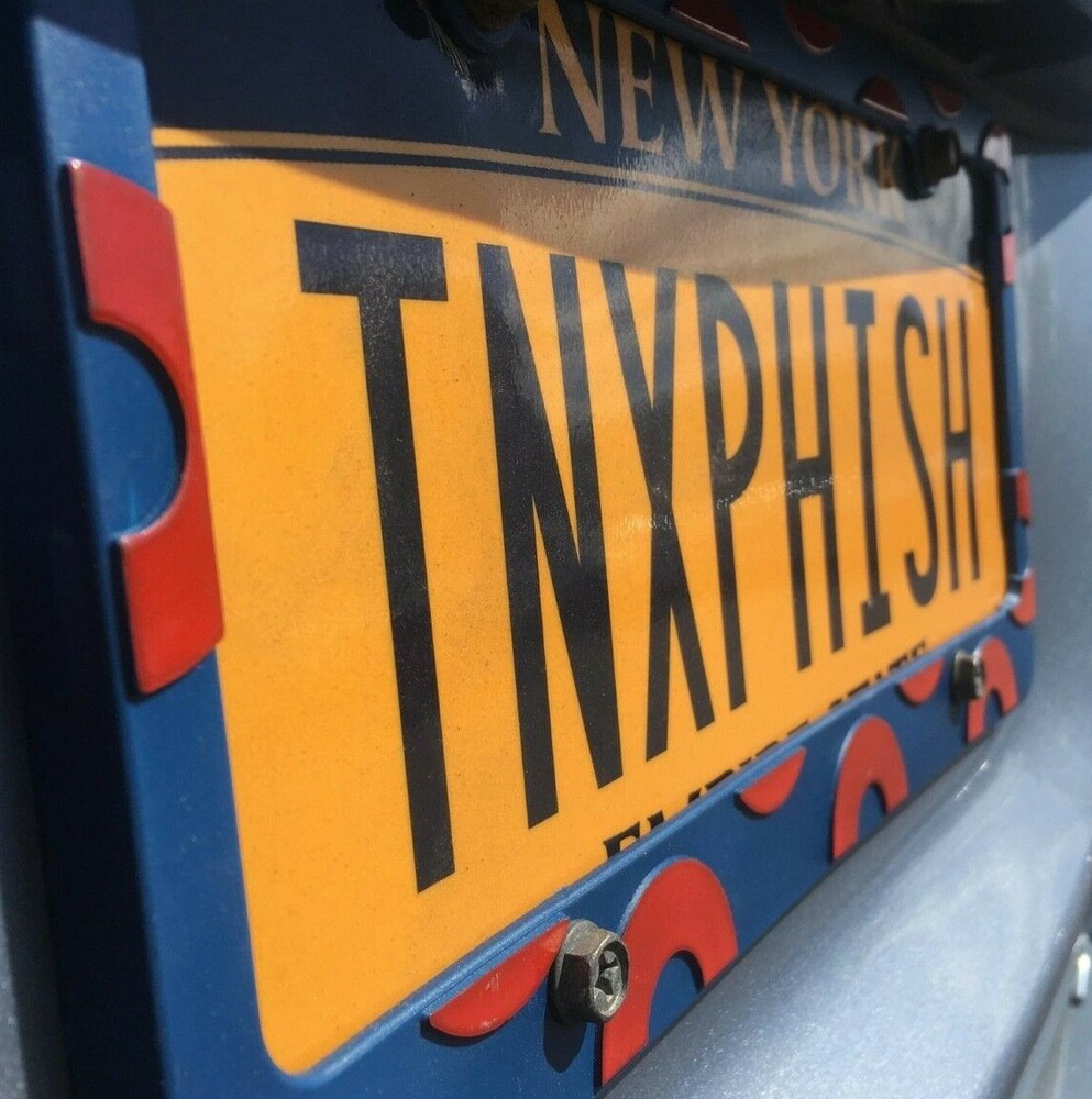 Phish License Plate Frame; RAISED Donuts