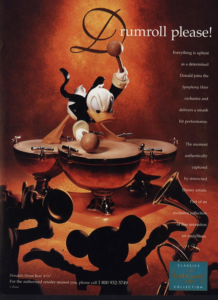 1995 Walt Disney Collection: Drumroll Please Vintage Print Ad
