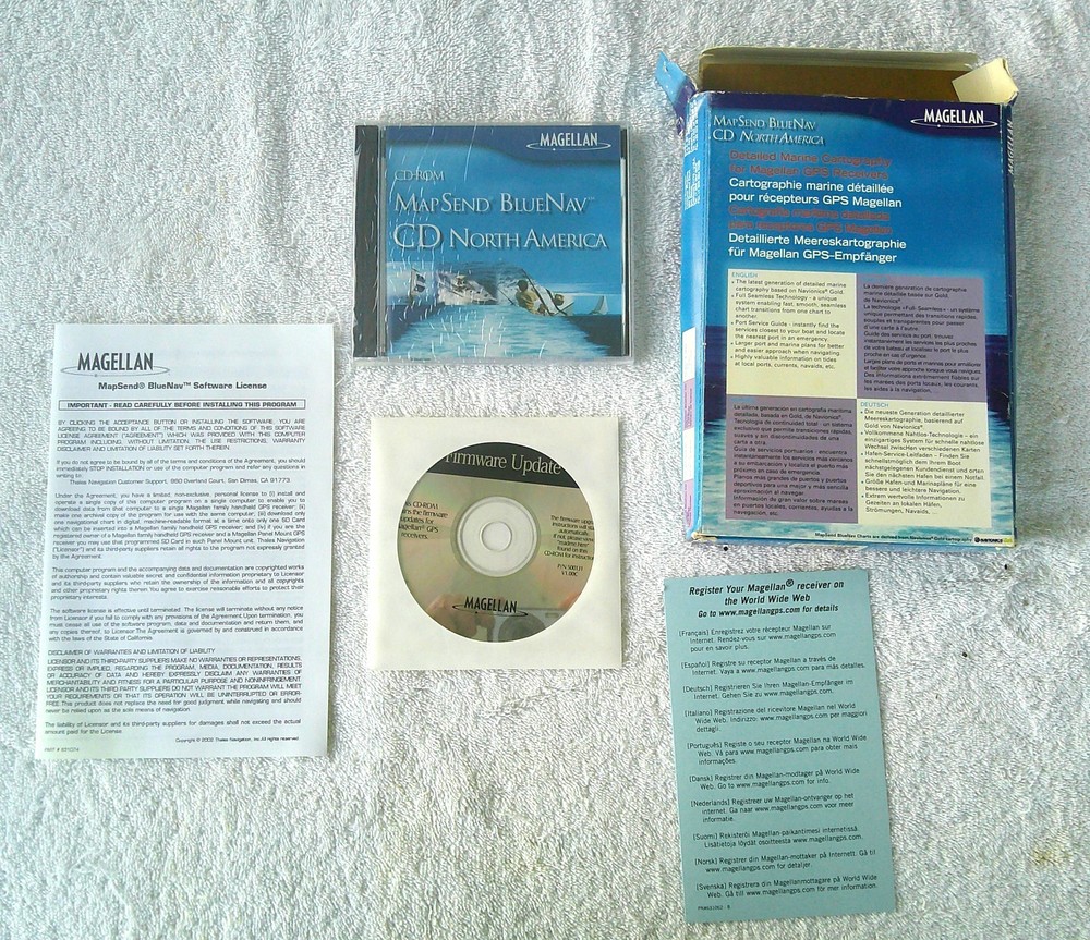 Magellan Map Send Blue Nav CD North America, NEW