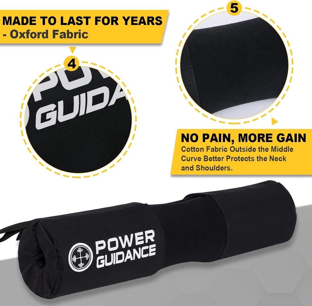 Barbell Squat Pad - Neck & Shoulder Protective Pad Anti-Skid Points for Squat...