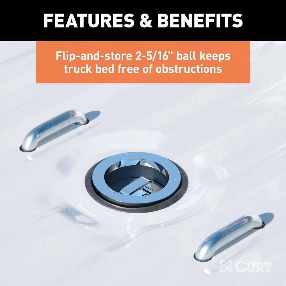 CURT Double Lock Gooseneck Hitch Kit with Brackets #60751