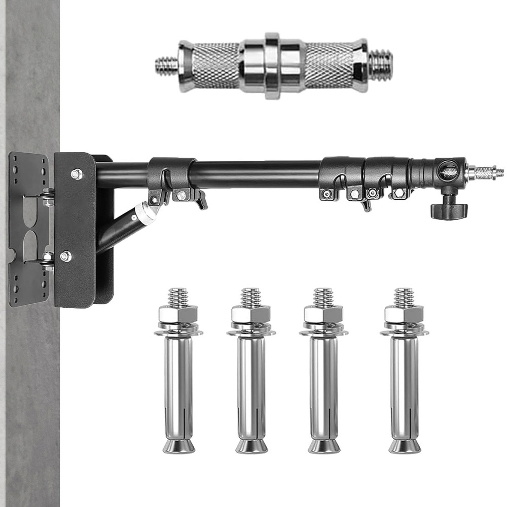 43" Wall Mount Triangle Boom Arm Photography Light Triangle Wall Mount Bracket